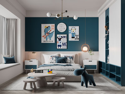 现代儿童房卧室