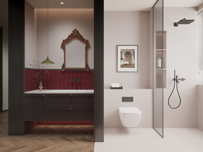 现代洗手间卫浴间