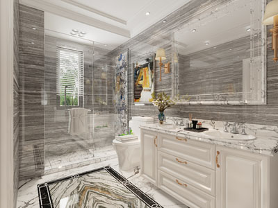 欧式洗手间卫浴间