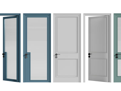 新中式复古平开门