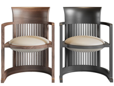 新中式实木镂空靠背休闲椅子、扶手椅