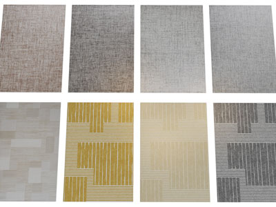 新中式长方形地毯3d模型 新中式长方形地毯