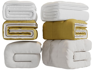 叠放在一起的被子