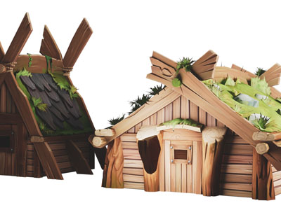 现代游戏场景文件木房子