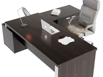 现代实木转角老板桌、老板台
