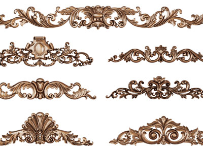 欧式雕花角线、装饰构件