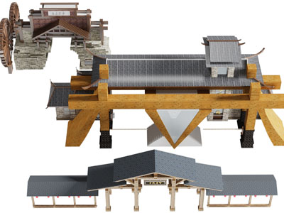 新中式仿古大门