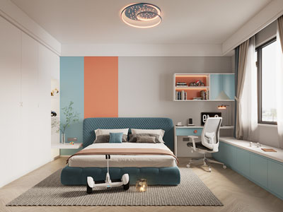 现代轻奢卧室儿童房