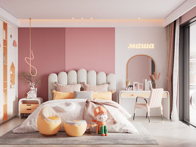 现代儿童房、公主房、卧室