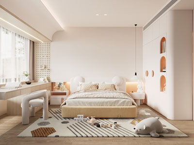 侘寂风儿童房、卧室