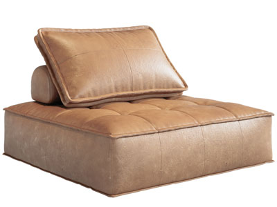 现代方形皮质休闲单人沙发3d模型 现代方形皮质休闲单人沙发