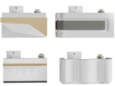 新中式前台接待台