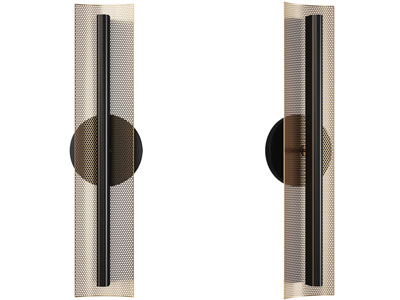 新中式金属网罩壁灯