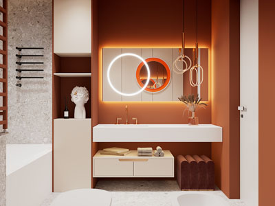 现代卫浴间、洗手间