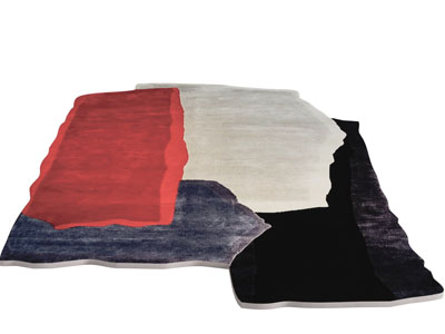 后现代不规则拼接地毯3d模型 后现代不规则拼接地毯