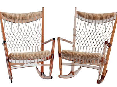 侘寂风休闲椅子、摇椅