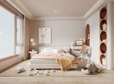 现代卧室、儿童房、公主房