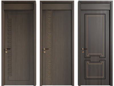 新中式单扇平开门