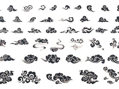 新中式祥云墙饰挂件