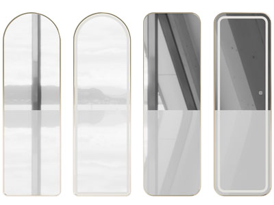 新中式椭圆形、长方形穿衣镜