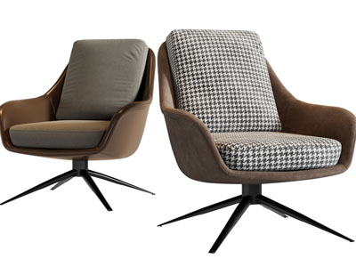 现代金属十字形支撑休闲椅子