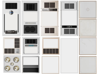 现代浴霸、出风口、暖风扇