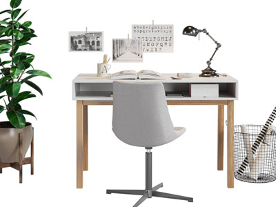 现代书桌椅组合