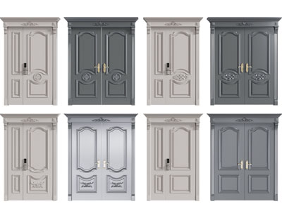 欧式双扇、子母入户平开门