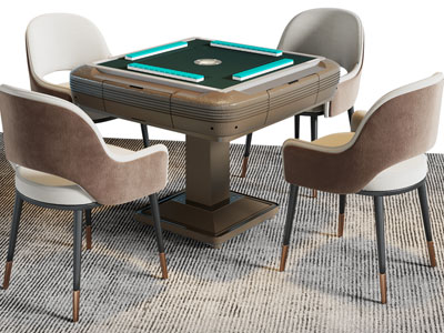 现代方形麻将桌、娱乐桌