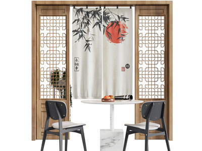 新中式门帘