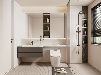 现代卫浴间、洗手间