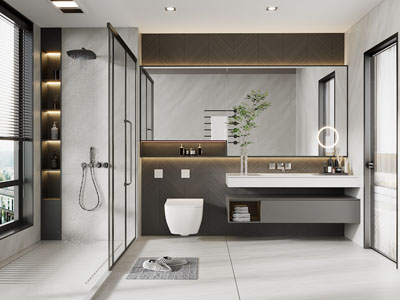 现代卫浴间、洗手间