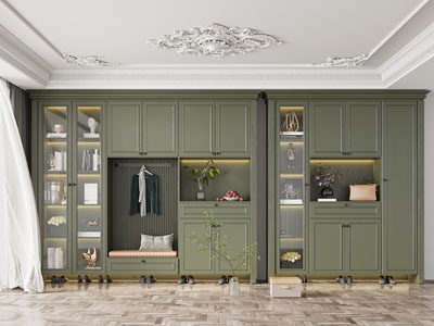 简欧玄关装饰鞋柜