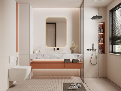 现代卫浴间、洗手间