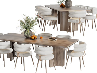 新中式餐桌椅组合