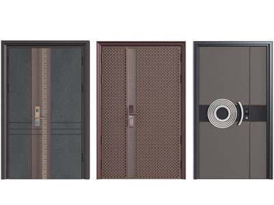 新中式子母入户平开门