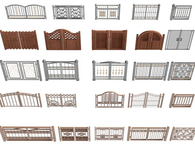 室外园林别墅铁艺大门