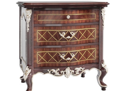 欧式雕花床头柜