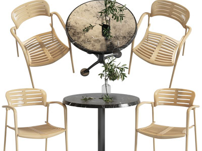 现代休闲扶手椅子、边几