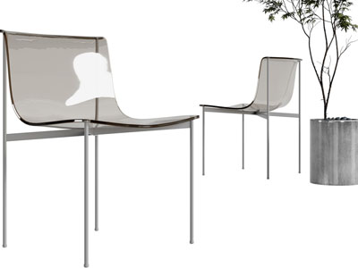 现代透明休闲椅子