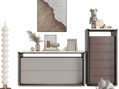 侘寂风玄关柜、橱柜