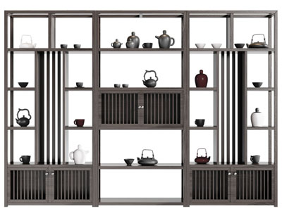 新中式实木装饰柜