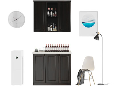 现代实木酒柜、餐边柜