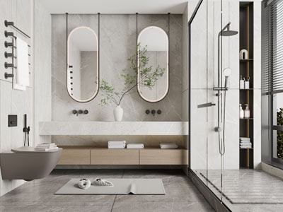 现代卫浴间、洗手间