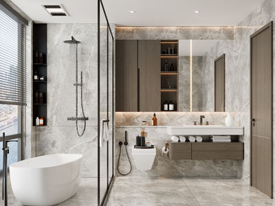 现代卫浴间、洗手间