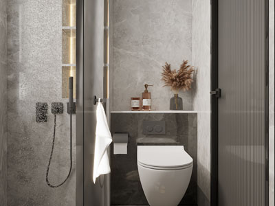 现代轻奢卫浴间、洗手间