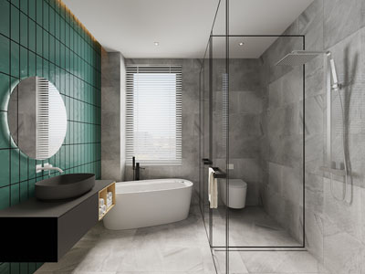 现代卫浴间、洗手间