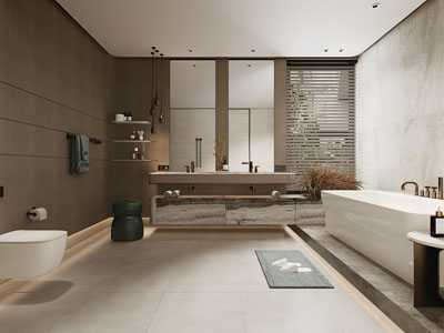 现代卫浴间、洗手间