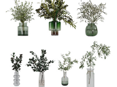 现代陶瓷花瓶花卉