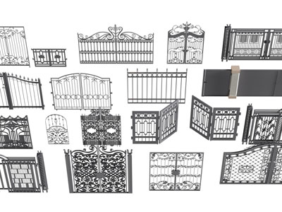 欧式雕花铁艺大门